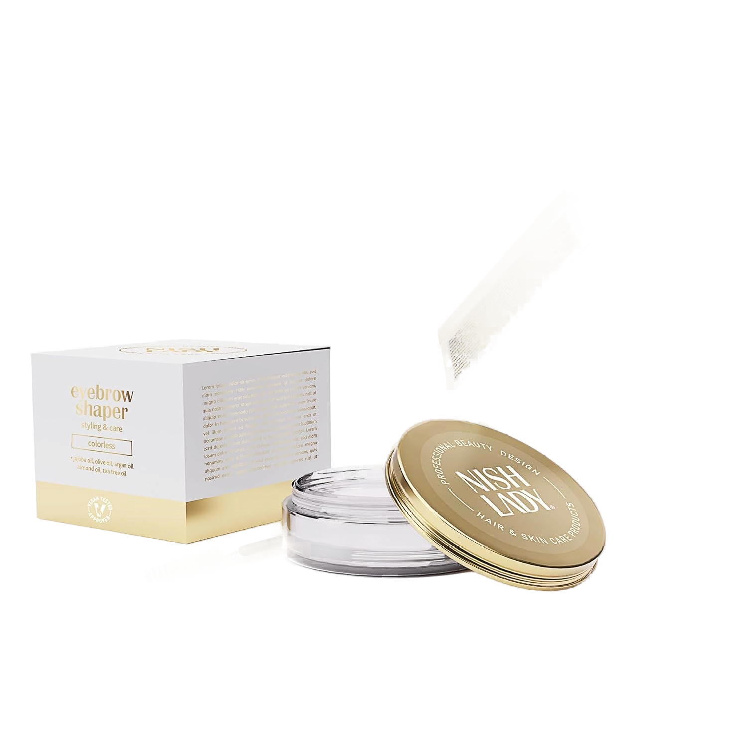 Ceară Sprâncene Transparentă 50ml | Nishlady – Olimpstore