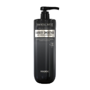 Balsam de păr Olimpstore Immortal Infuse Barber Smoother 1000ml, sticlă neagră cu pompiță.