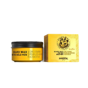 Ceară pentru barbă Immortal NYC 50ml, cutie galbenă, brand Olimpstore.