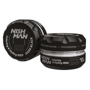 Ceară păr Nishman C3 Dark Black 100ml, negru intens, Olimpstore.