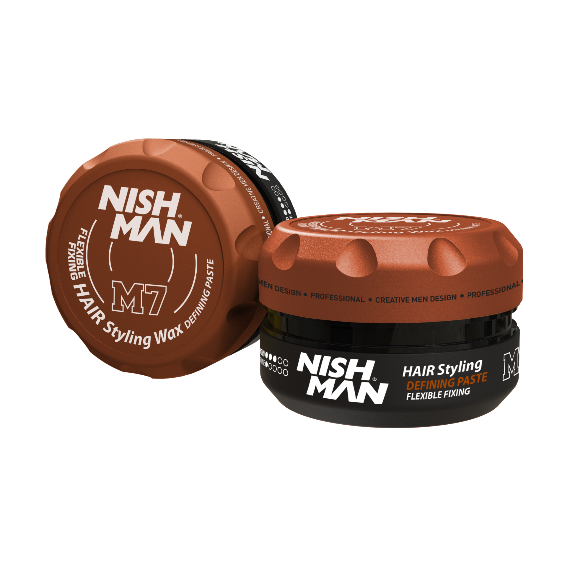 Ceară mată păr Nishman M7 100ml negru-cupru brand Olimpstore.