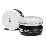 Ceară pentru păr Nishman Spider Wax S5 cu keratină, negru și alb, brand Olimpstore.