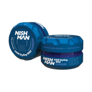 Ceară pentru păr Nishman Hair Styling Aqua Wax 01, albastră, Olimpstore