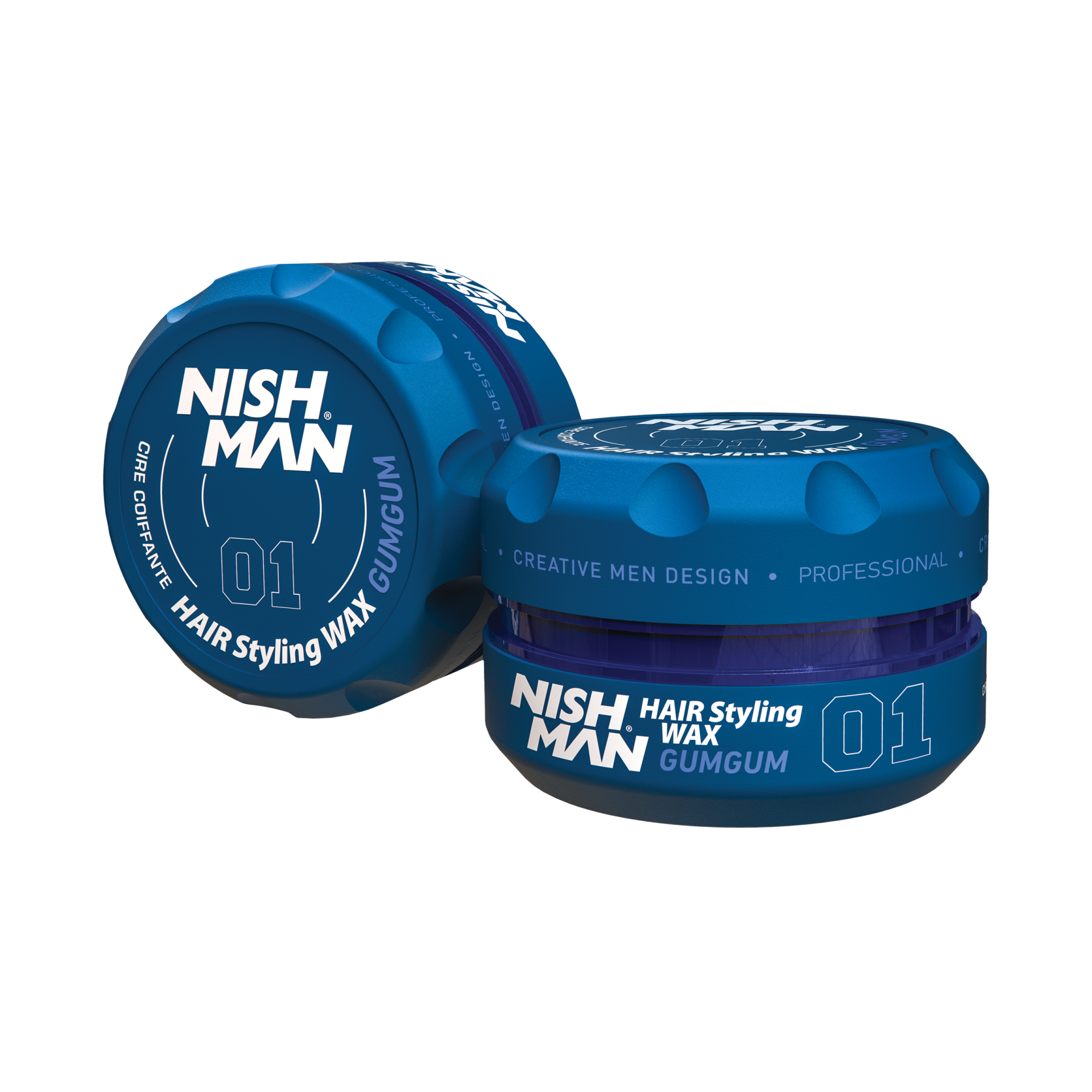 Ceară pentru păr Nishman Hair Styling Aqua Wax 01, albastră, Olimpstore