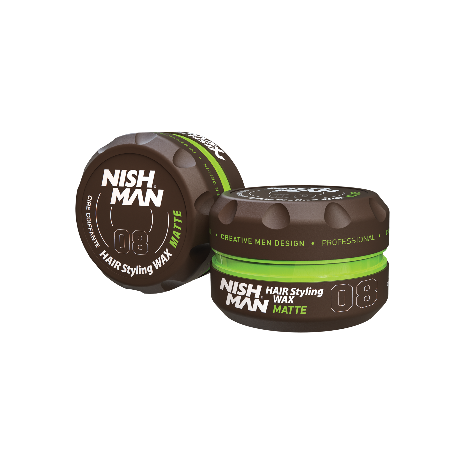 Ceară păr Nishman Aqua Wax 08, cutie brună cu verde, 150ml, Olimpstore