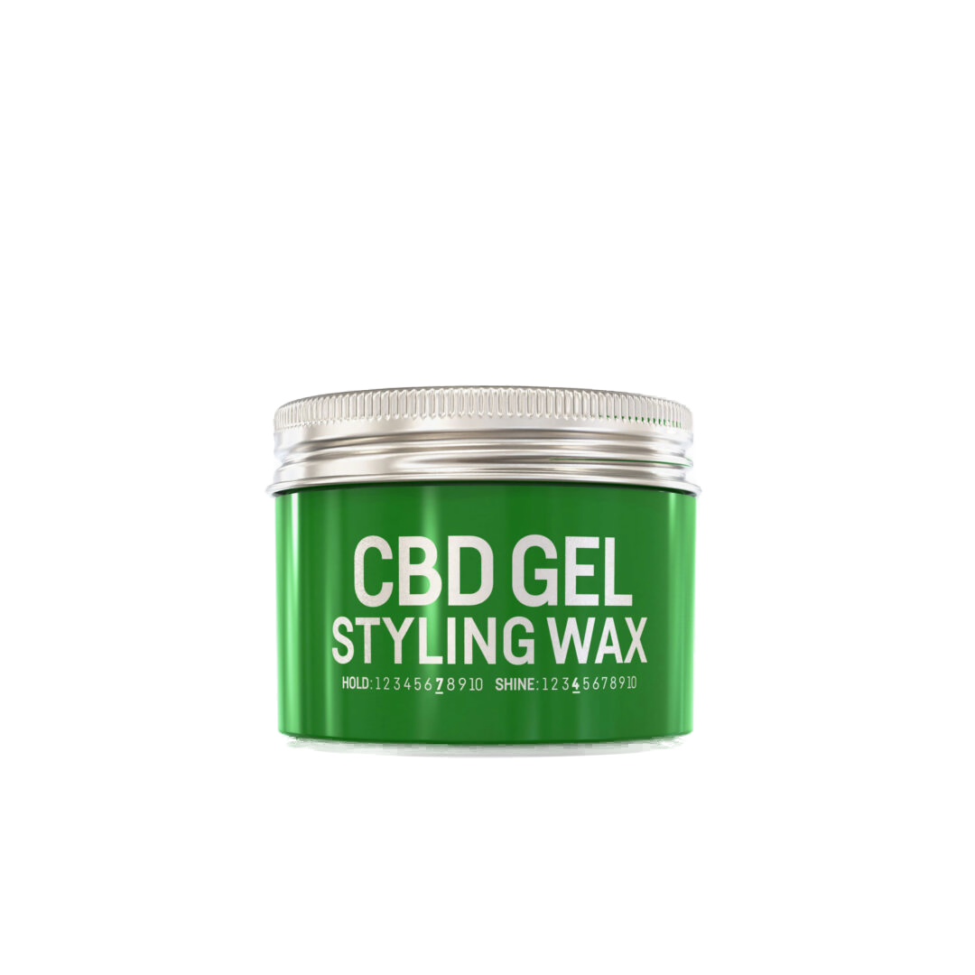 Ceară-gel styling Olimstore Immortal NYC CBD, recipient verde cu capac argintiu