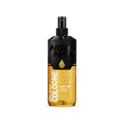 Colonie după ras Nishman 07 Gold One 400ml Olimpstore, sticlă neagră și aurie.