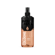 Colonie după ras Nishman Amber 400ml, Olimstore, sticlă neagră și portocalie.