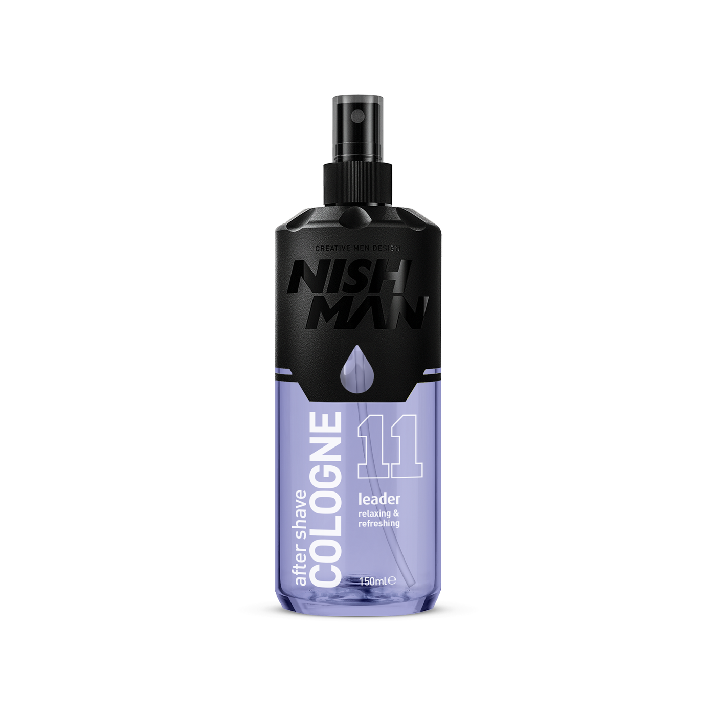 Colonie după ras Nishman Leader 400ml, flacon negru și transparent, Olimpstore.