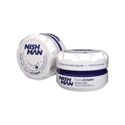 Cremă-ceară păr Nishman Olimpstore, ambalaj alb cu albastru, 100ml.