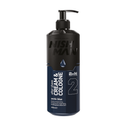 Cremă-colonie după ras 2în1 Nishman, Arctic Blue, 400ml, Olimpstore, negru și albastru.
