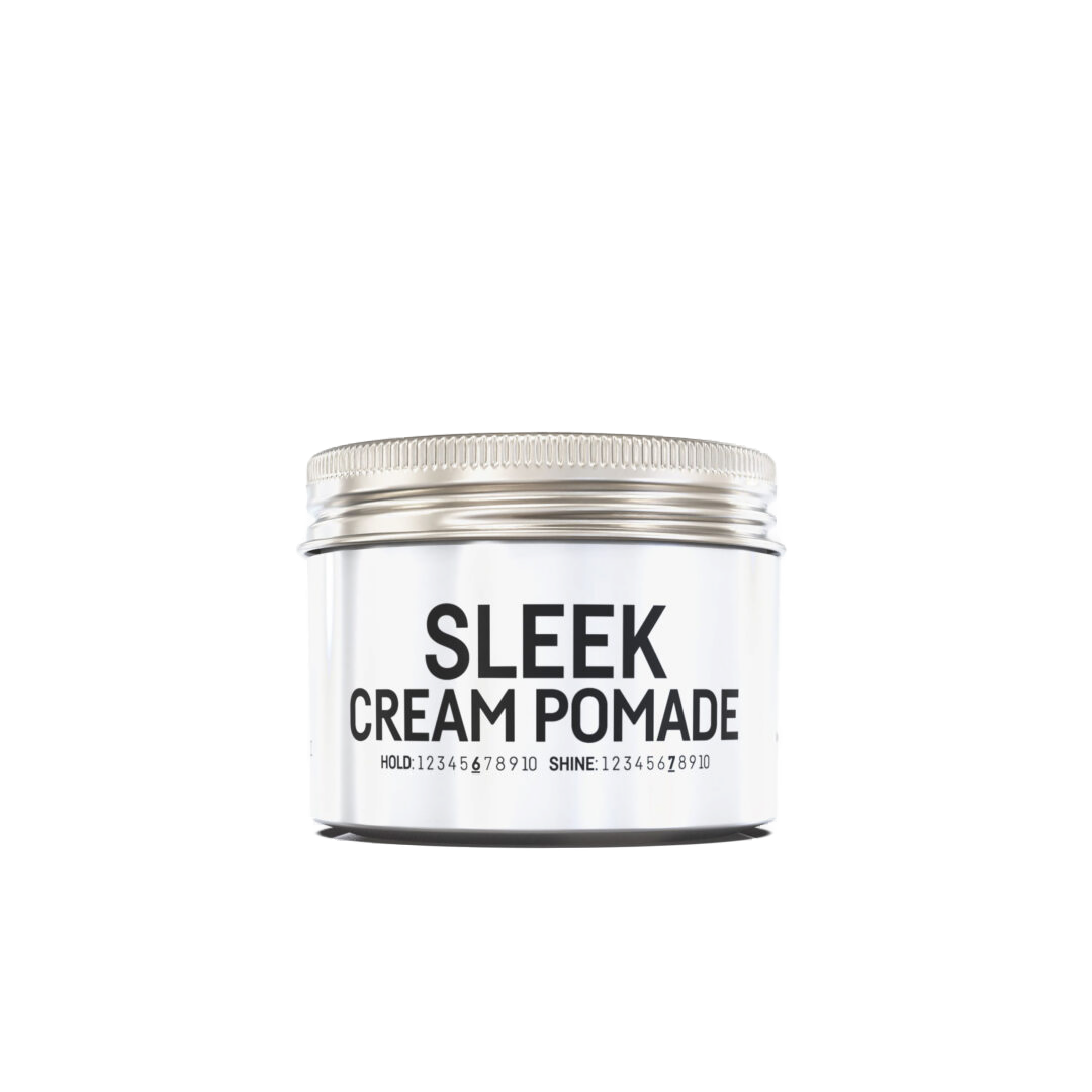 Cremă-pomadă pentru păr Immortal Sleek, 100ml, cutie metalică argintie, brand Olimpstore