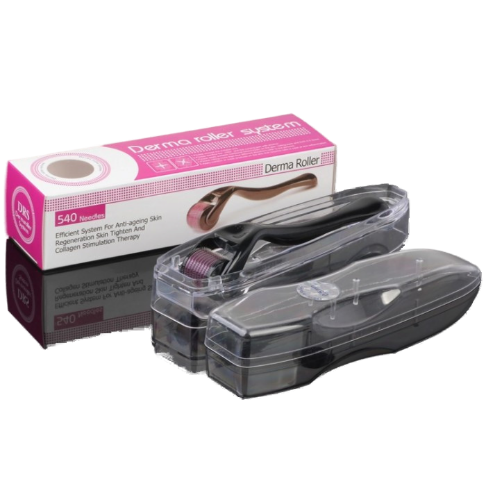 Dermaroller DRS 0.5mm 540 ace Titan de la Olimpstore, negru, plastic transparent.