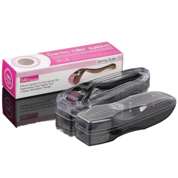Dermaroller DRS 0.5mm 540 ace Titan de la Olimpstore, negru, plastic transparent.
