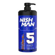 Gel pentru ras Nishman Shaving Gel 5 Energizing 1500ml, albastru, Olimpstore.