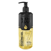 Gel pentru ras Nishman Gold One, 400ml, design negru-auriu, brand Olimpstore.