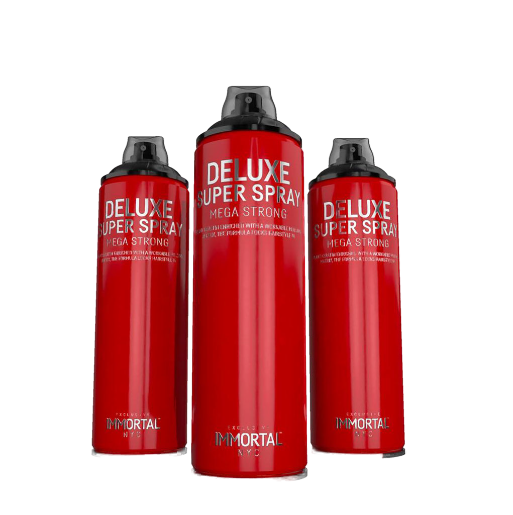 Lac de păr Immortal NYC Deluxe Super Spray 500ml roșu, brand Olimpstore.