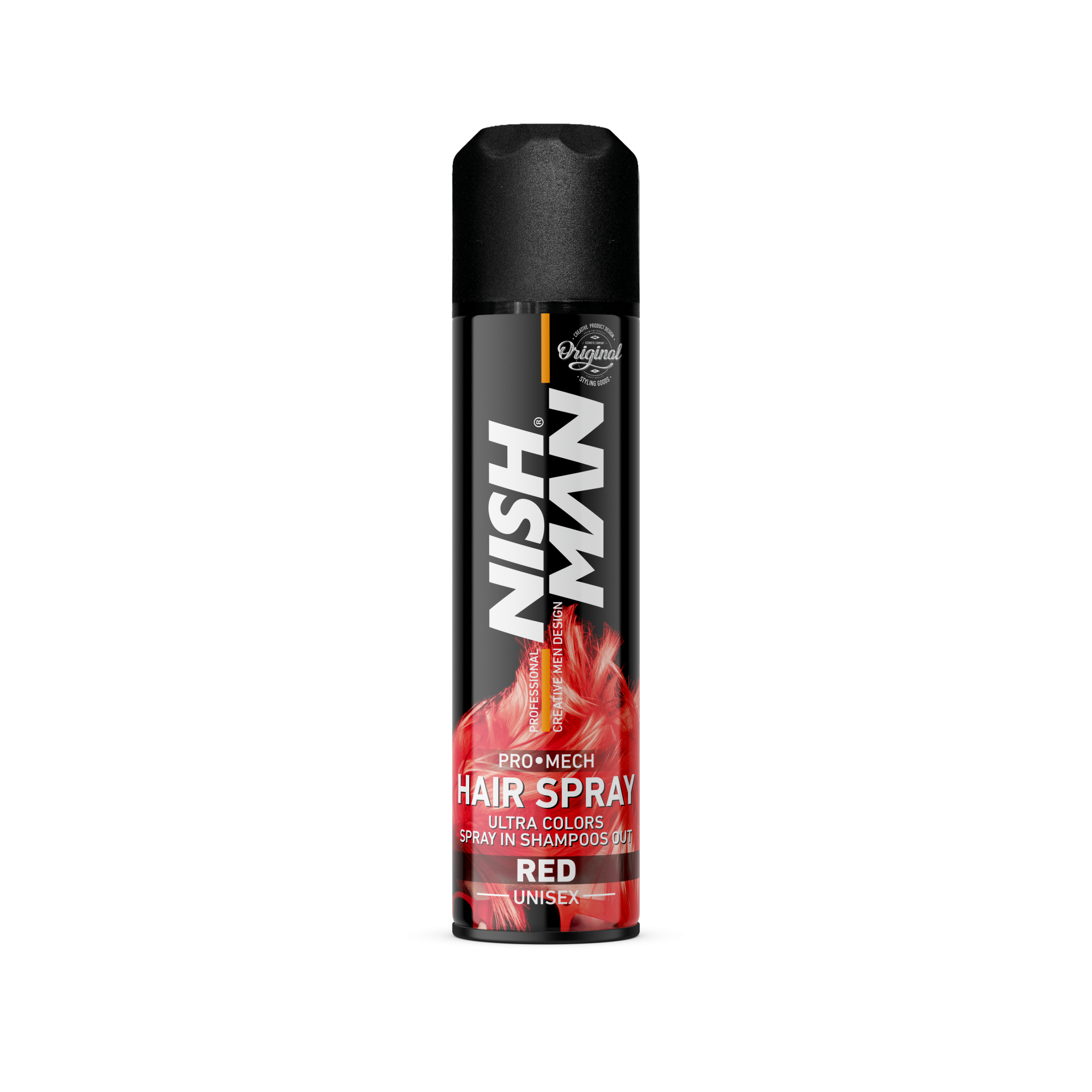 Lac de păr roșu Nishman Pro Mech 150ml de la Olimpstore, design modern, fixare puternică.