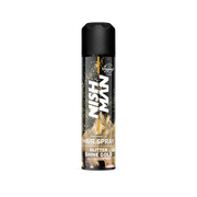 Lac de păr colorat Nishman Shine Gold 150ml, brand Olimpstore, ambalaj negru cu model auriu.