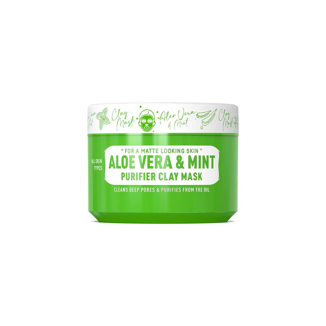 Mască argilă Olimpstore IMMORTAL INFUSE Aloe Vera & Mint ambalaj verde.