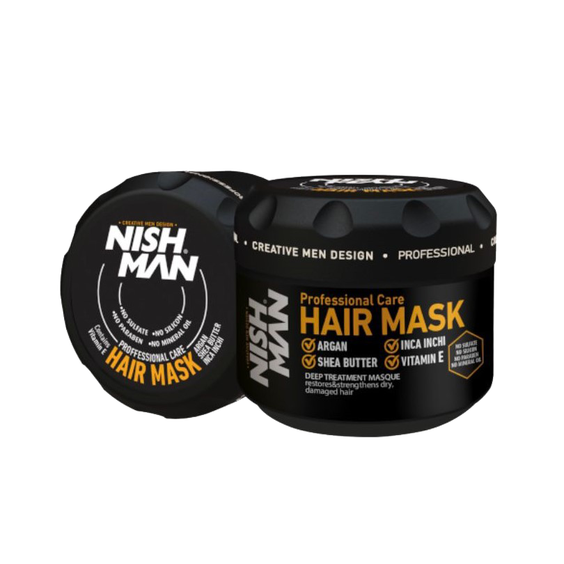 Mască păr uscat Nishman Hair Mask Inca Inci Complex Olimpstore, cutie neagră.