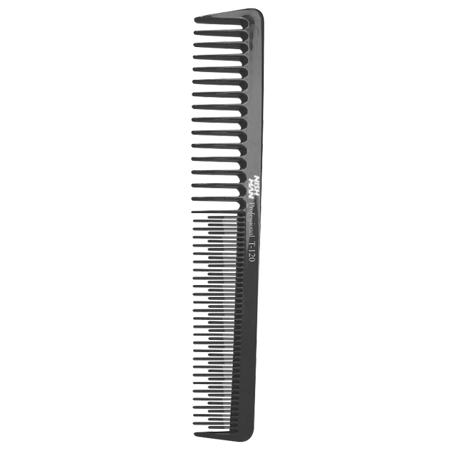 Pieptene negru Olimpstore Nishman Hair Comb T120 pentru texturare păr.