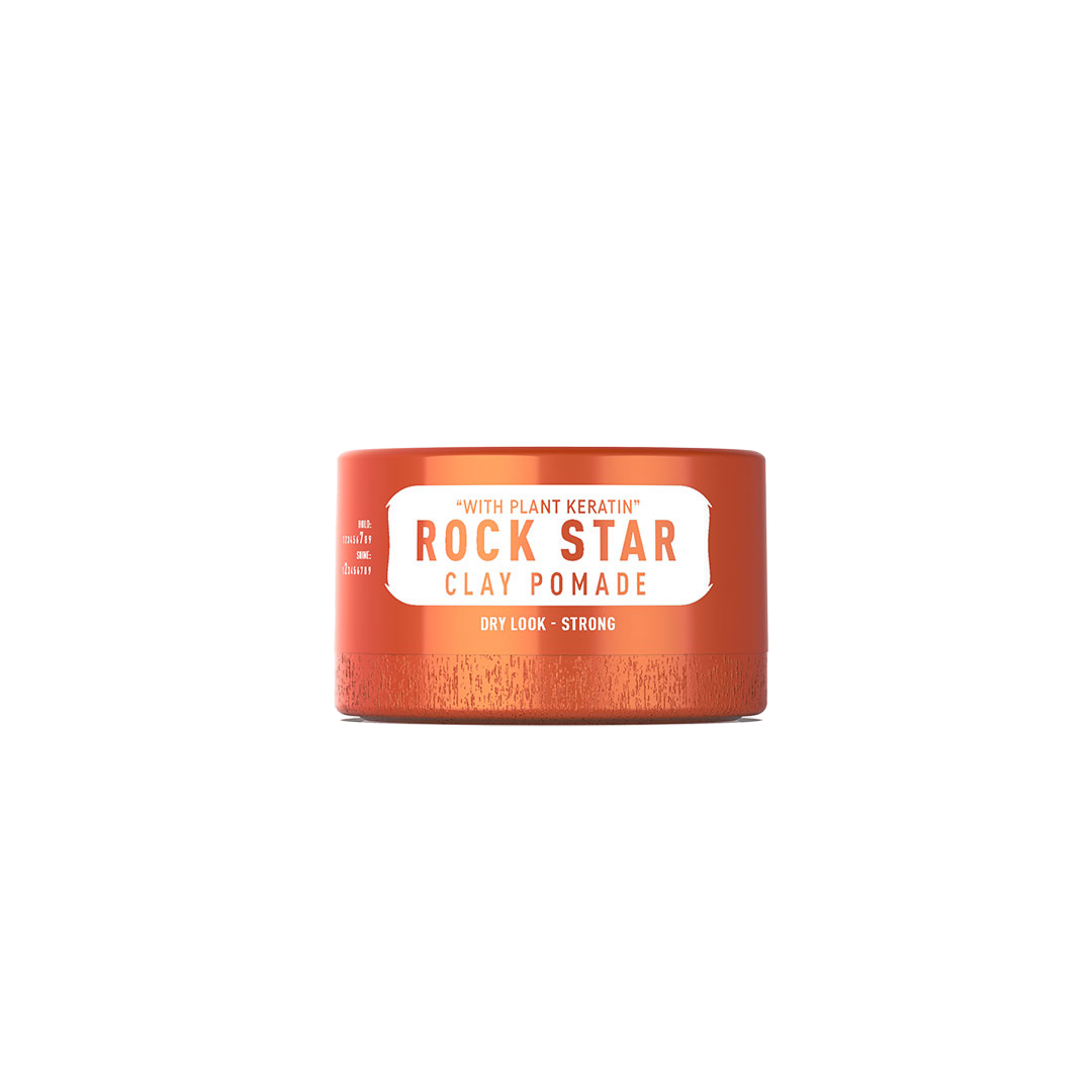 Pomadă din argilă Olimpstore Immortal Infuse Rock Star, ambalaj portocaliu 150ml.