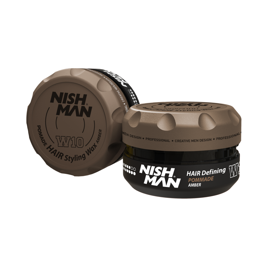 Pomadă pentru păr Nishman W10 100ml, ambalaj maro, Olimpstore.