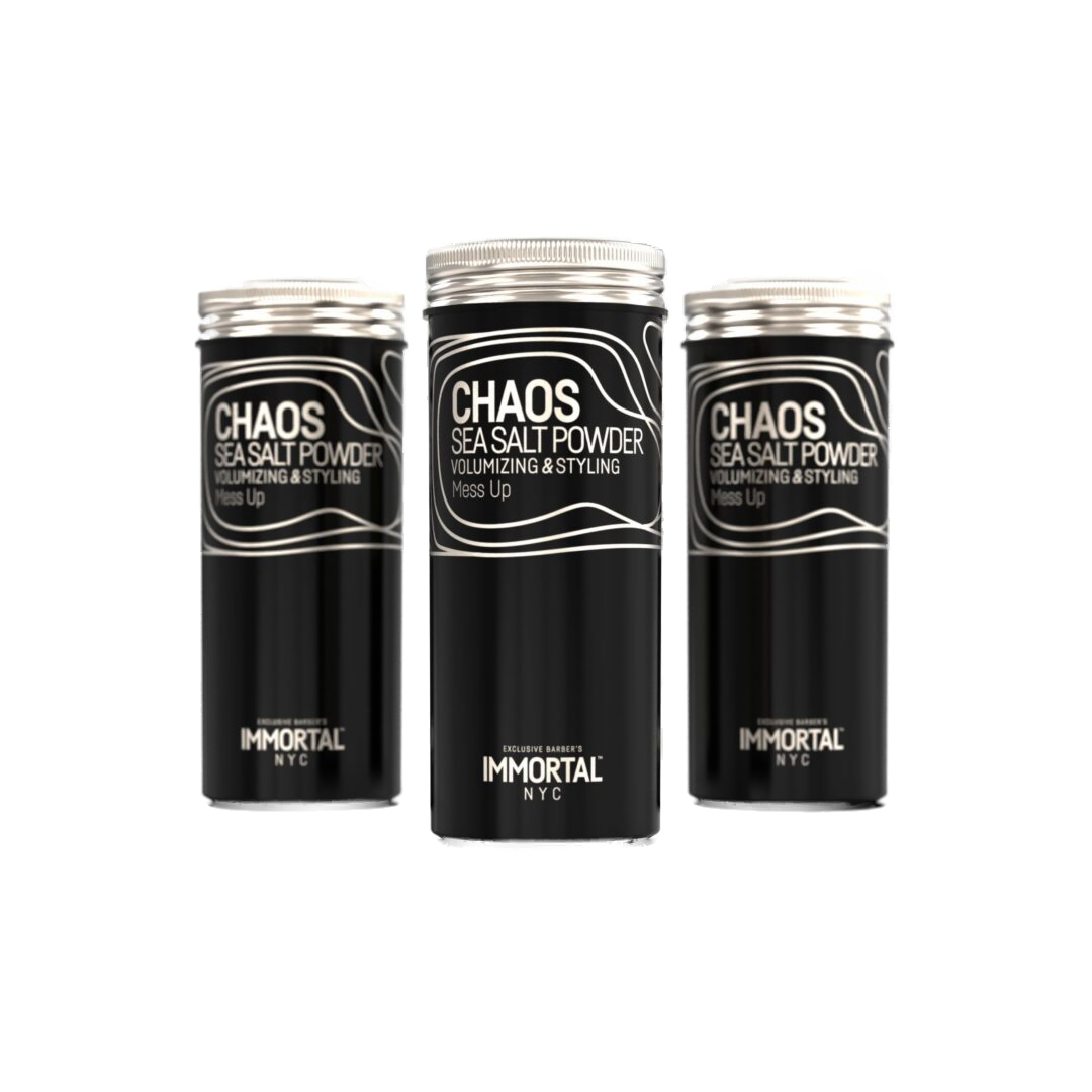 Pudră volumizantă cu sare de mare Immortal Chaos, negru, brand Olimpstore.