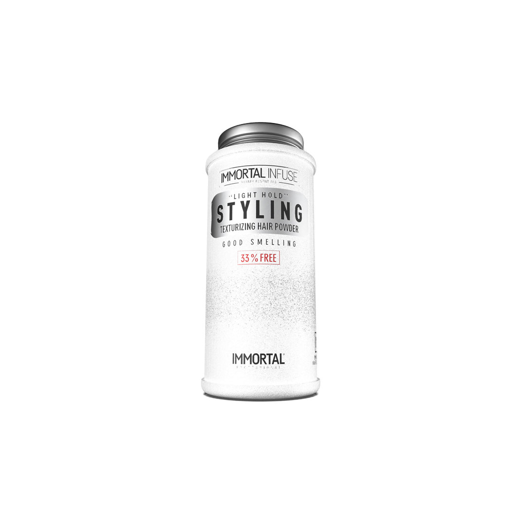 Pudră de styling Immortal Infuse 20gr argintiu, Olimpstore, textură mată.