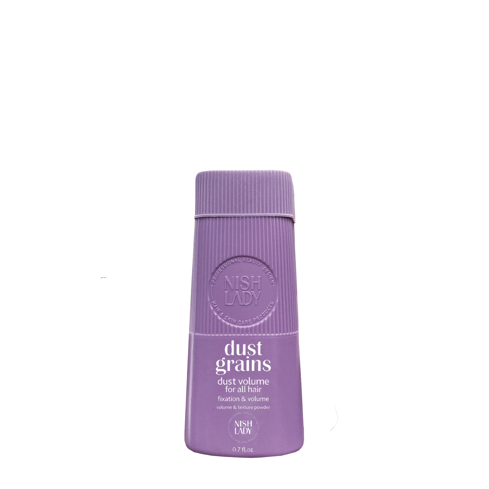 Pudră volumizantă Nishlady Dust Grains mov brand Olimpstore, capac striat.