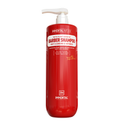 Șampon Immortal Infuse Barber 1000ml roșu cu pompă Olimpstore