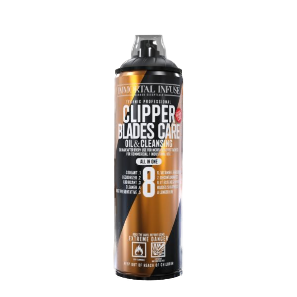 Spray curățare unelte Immortal Clipper Blade 500ml, negru-portocaliu, Olimpstore.