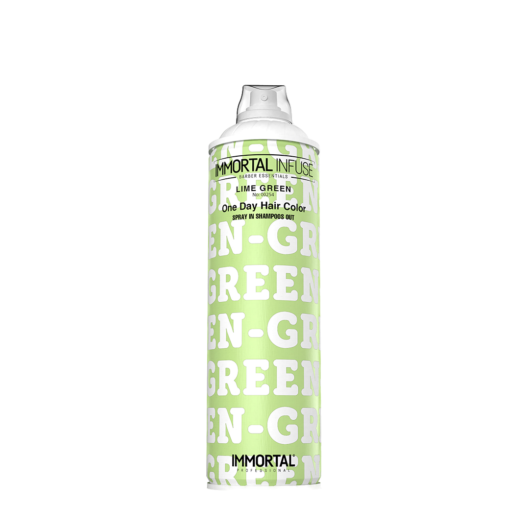 Spray păr lime green Olimpstore, 200ml, Immortal One Day Hair Color
