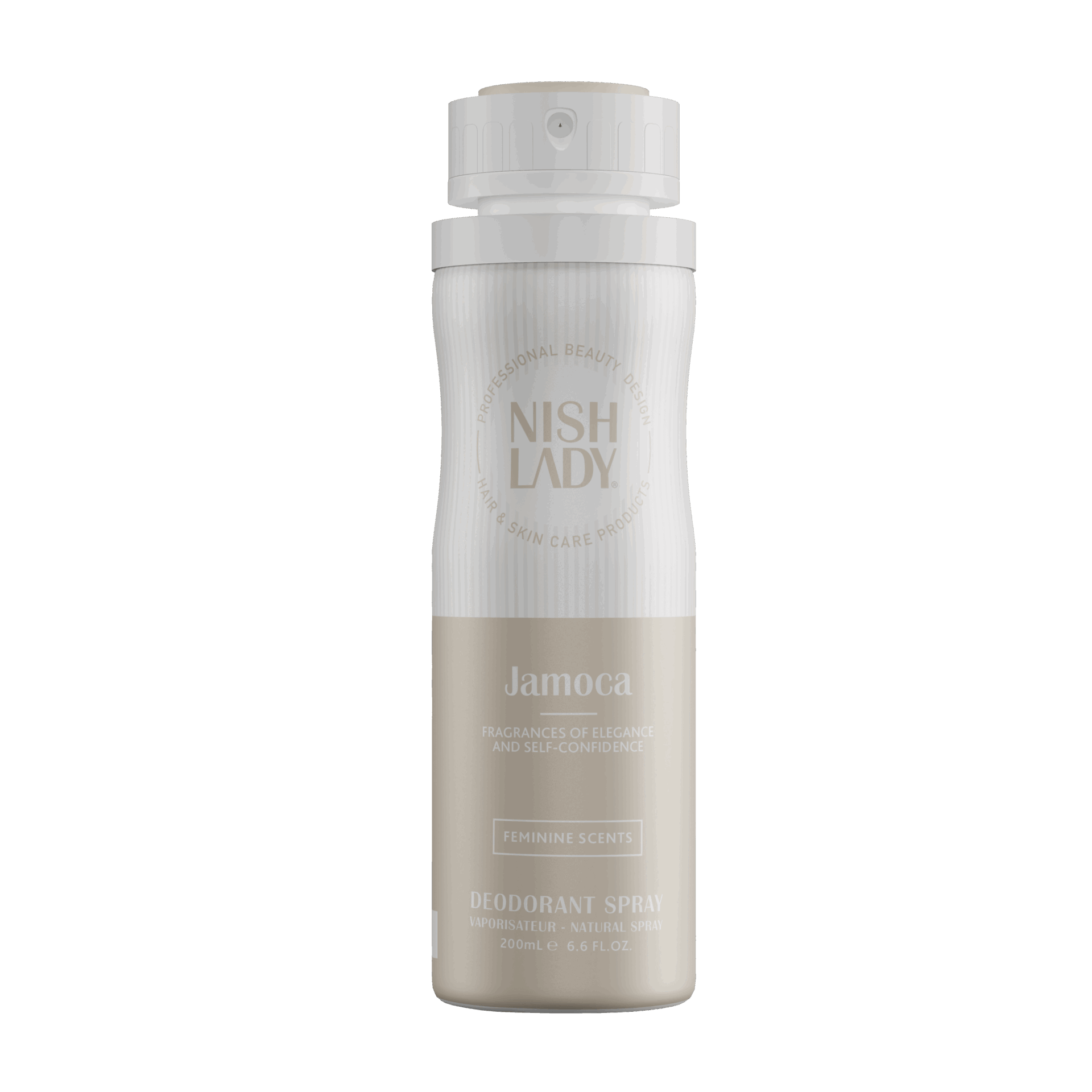 Spray deodorant femei Olimpstore NishLady Jamoca 200ml bej și alb