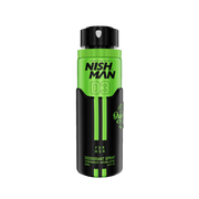 Spray deodorant Nishman 03 pentru bărbați, verde-negru, 200ml, Olimpstore.