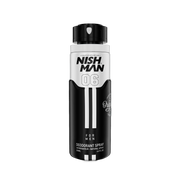 Spray deodorant masculin Nishman 06 200ml în alb și negru, produs de Olimpstore.