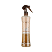 Spray-conditioner Totex Hair Keratine 2 faze 400ml Olimpstore, flacon transparent cu pompă maro.