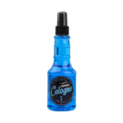 Colonie după ras Totex Barber Cologne 1 Blue 250ml de la Olimpstore, flacon spray transparent, lichid albastru, capac negru.