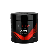 Gel de păr Totex Hair Gel Gum 700ml de la Olimpstore, borcan negru cu capac negru, accente roșii pe etichetă.